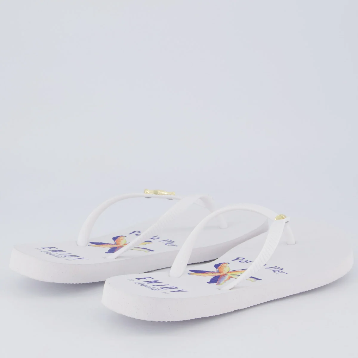 Chinelo Coca Cola La Mer Feminino Branco Branco 4