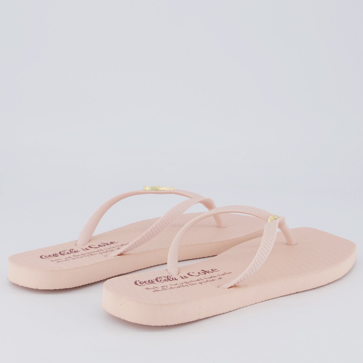 Chinelo Coca Cola Square Identify Feminino Rosé Rosa 4