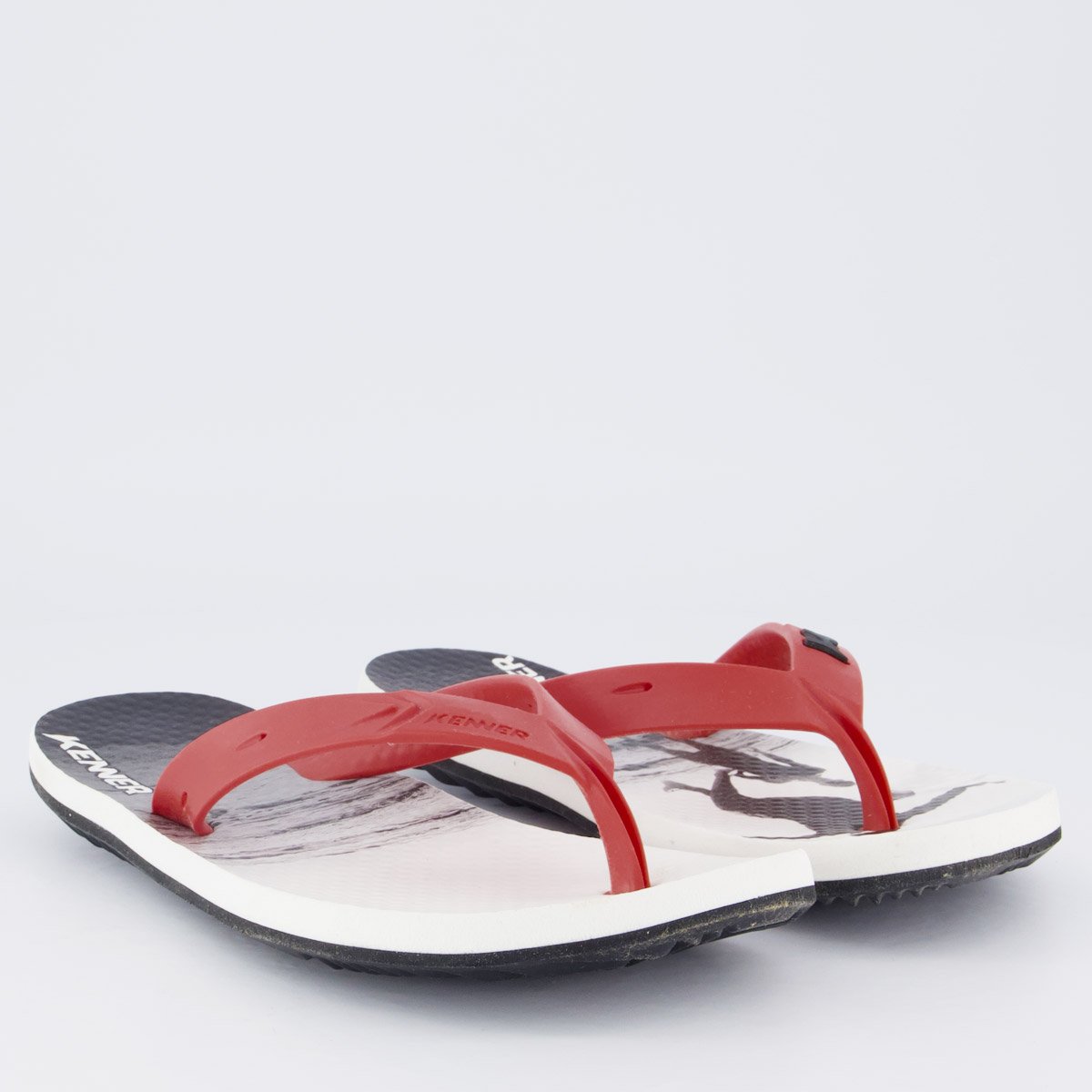 Chinelo Kenner Summer Altinha Feminino Vermelho Vermelho 3