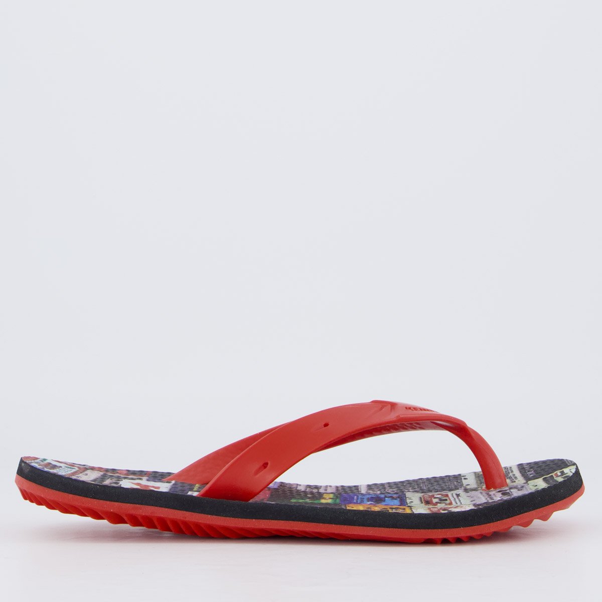 Chinelo Kenner Summer Mix Tape Feminino Vermelho Vermelho 2
