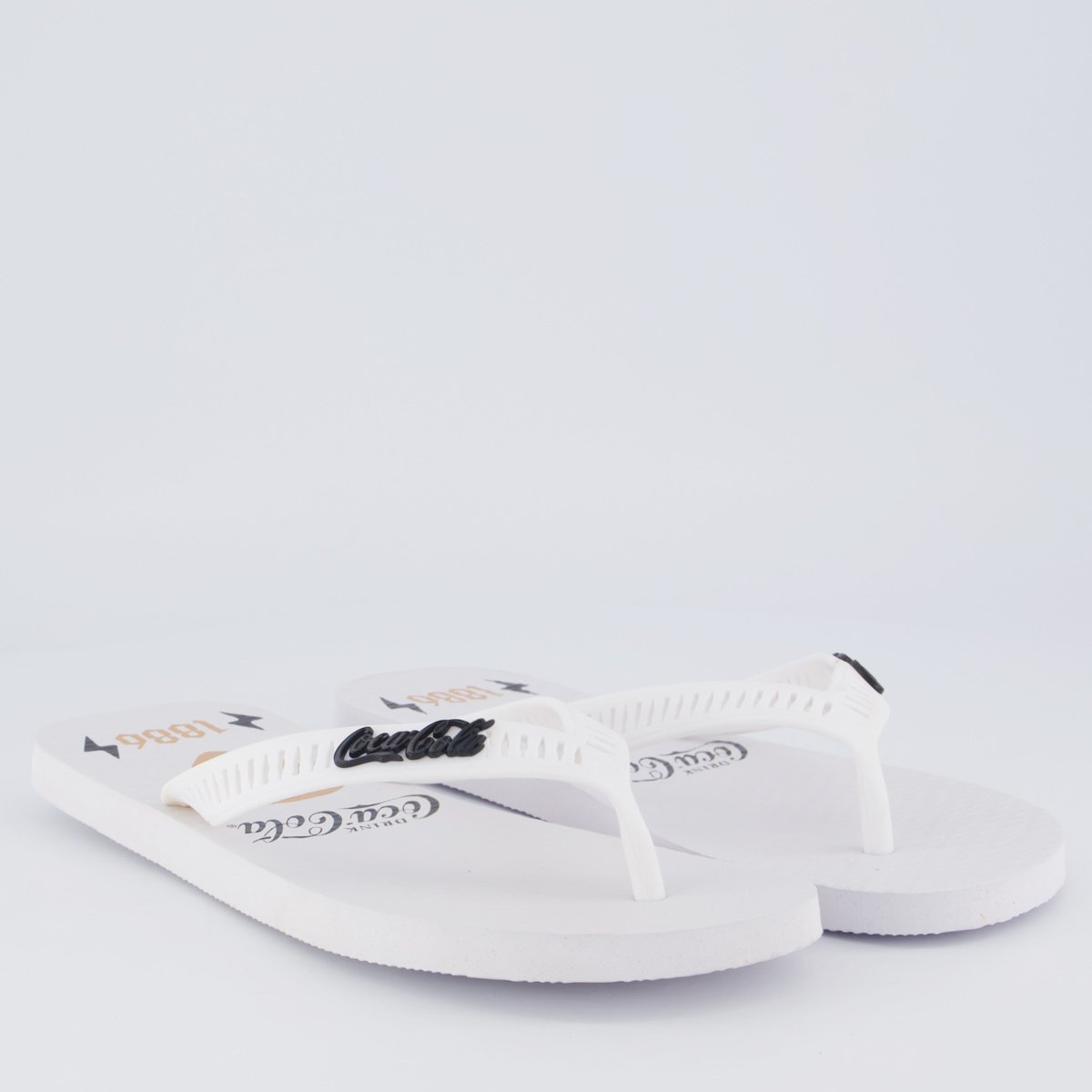 Chinelo Coca Cola Amplify Branco Branco 3