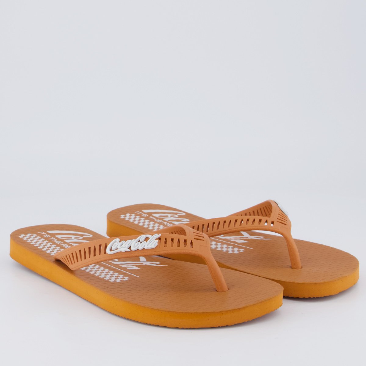 Chinelo Coca Cola Grid Marrom Marrom 3
