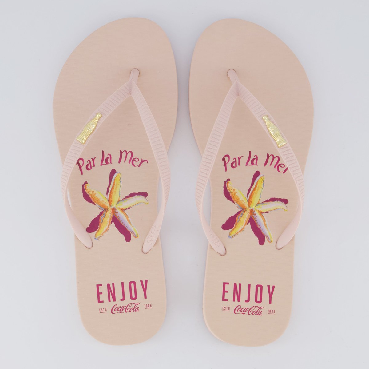 Chinelo Coca Cola La Mer Feminino Rosa