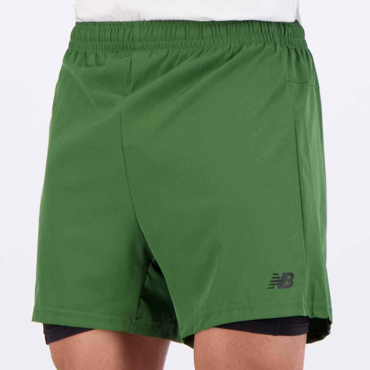 Shorts New Balance Sport Essentials 2 In 1 5 Verde Verde 3