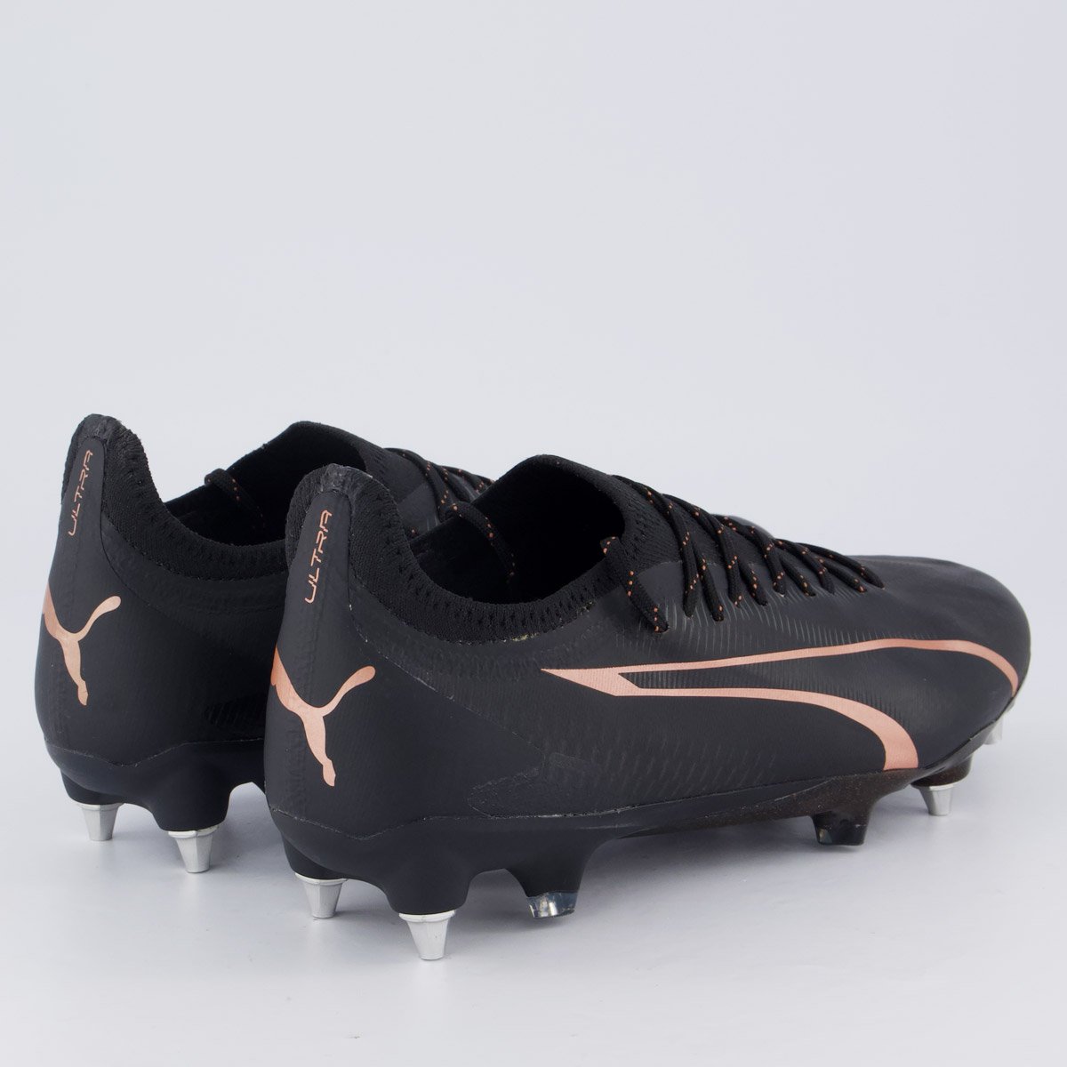 Chuteira Puma Ultra Ultimate Campo Preta e Rosê Preto 3