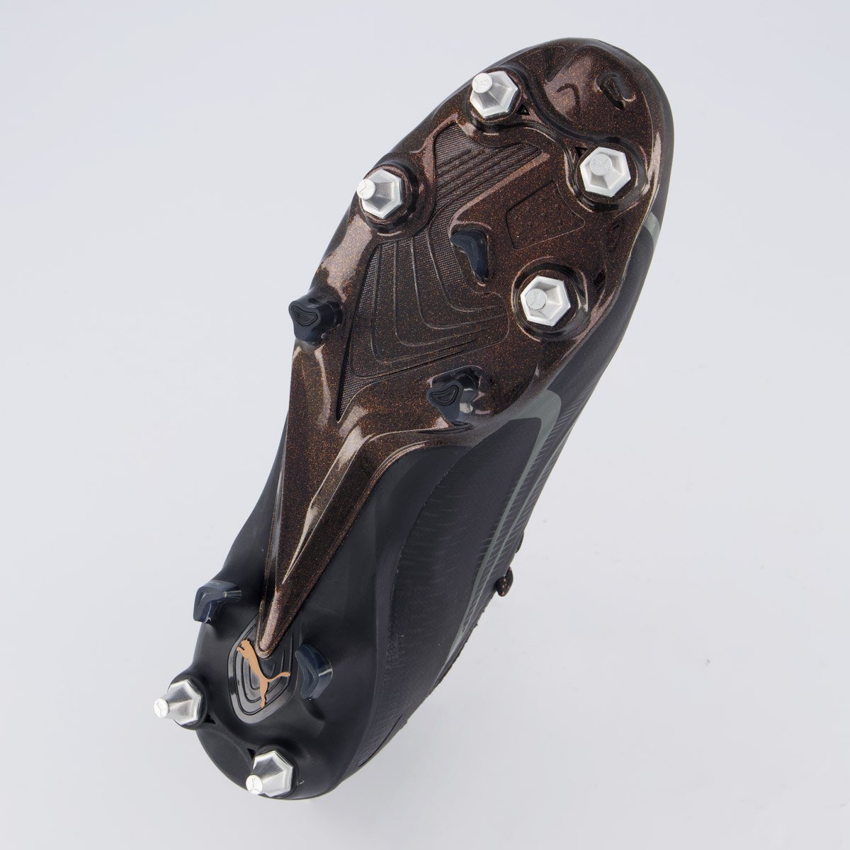 Chuteira Puma Ultra Ultimate Campo Preta e Rosê Preto 5