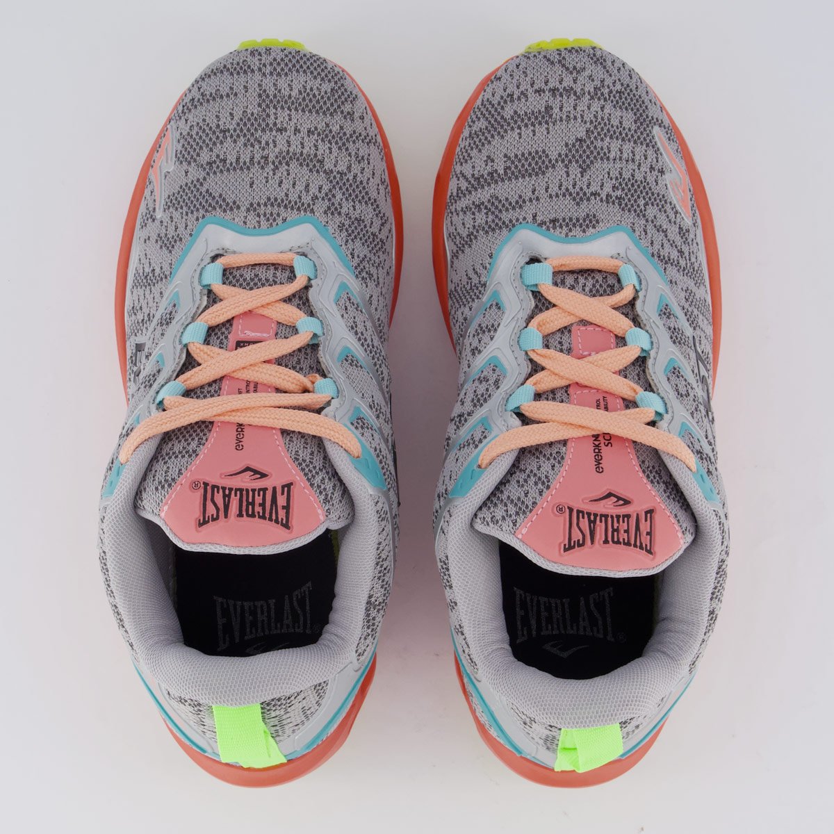 Tênis Everlast Climber Run Feminino Cinza e Laranja Cinza 4