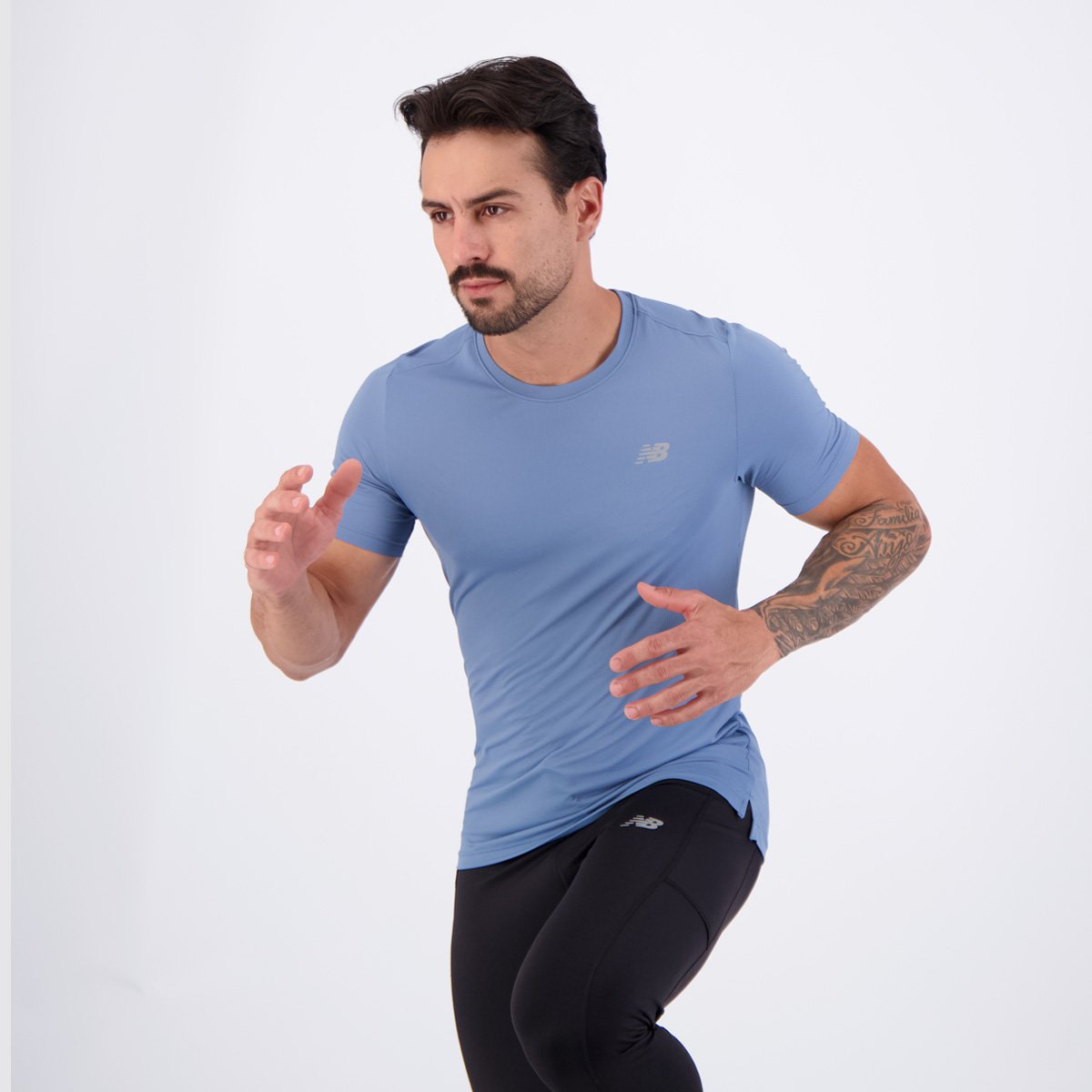 Camisa New Balance Sport Essentials Azul Azul 6