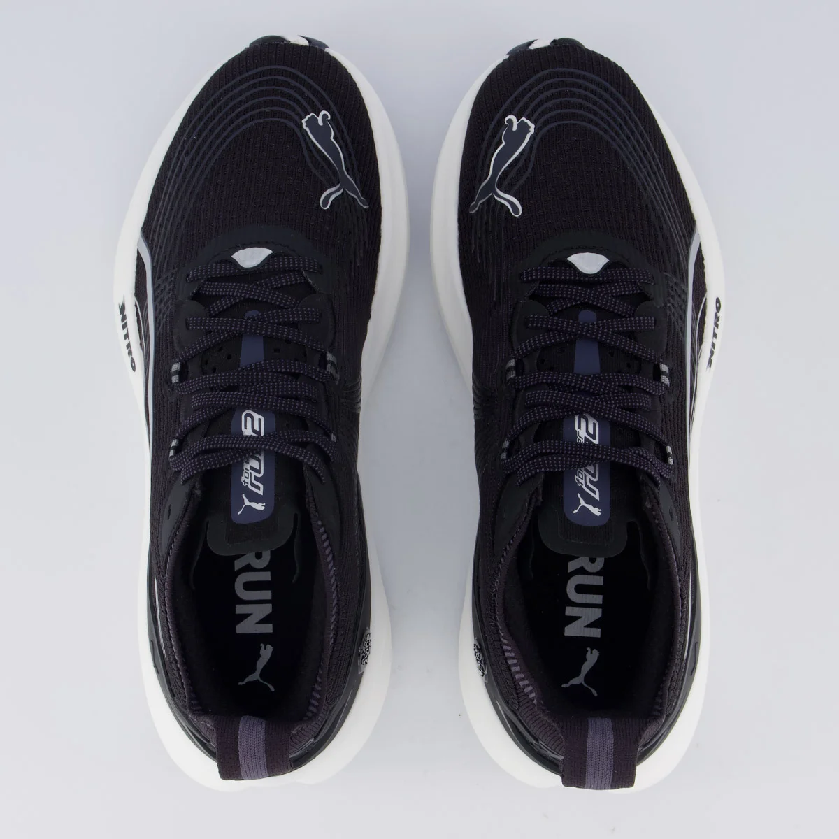 Tênis Puma Forever Run Nitro 2 Feminino Preto e Branco Preto 4