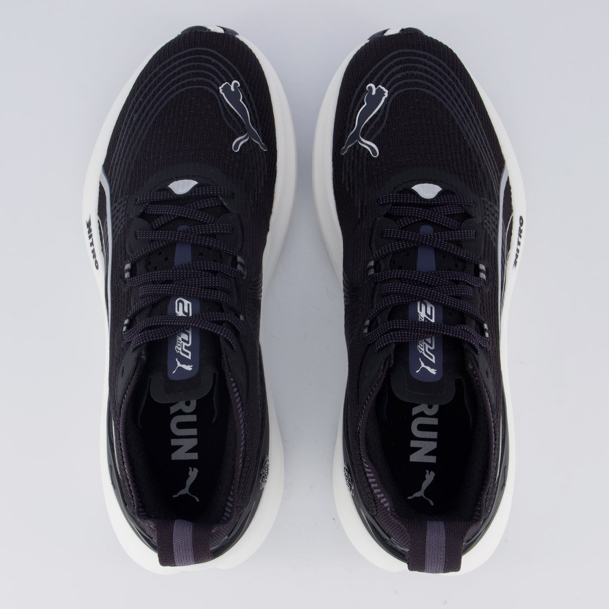 Tênis Puma Forever Run Nitro 2 Feminino Preto e Branco Preto 4