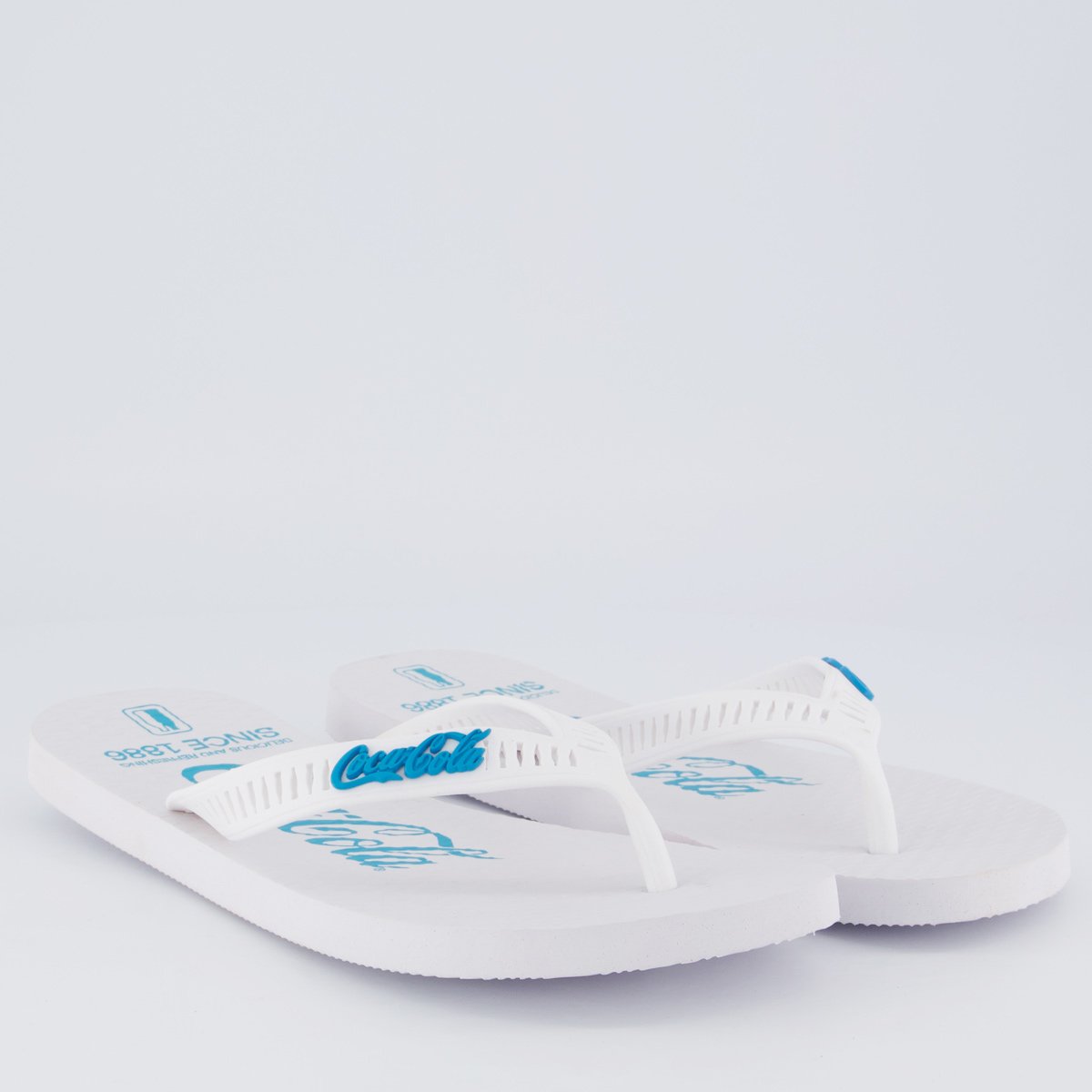 Chinelo Coca Cola Glen Branco Branco 3
