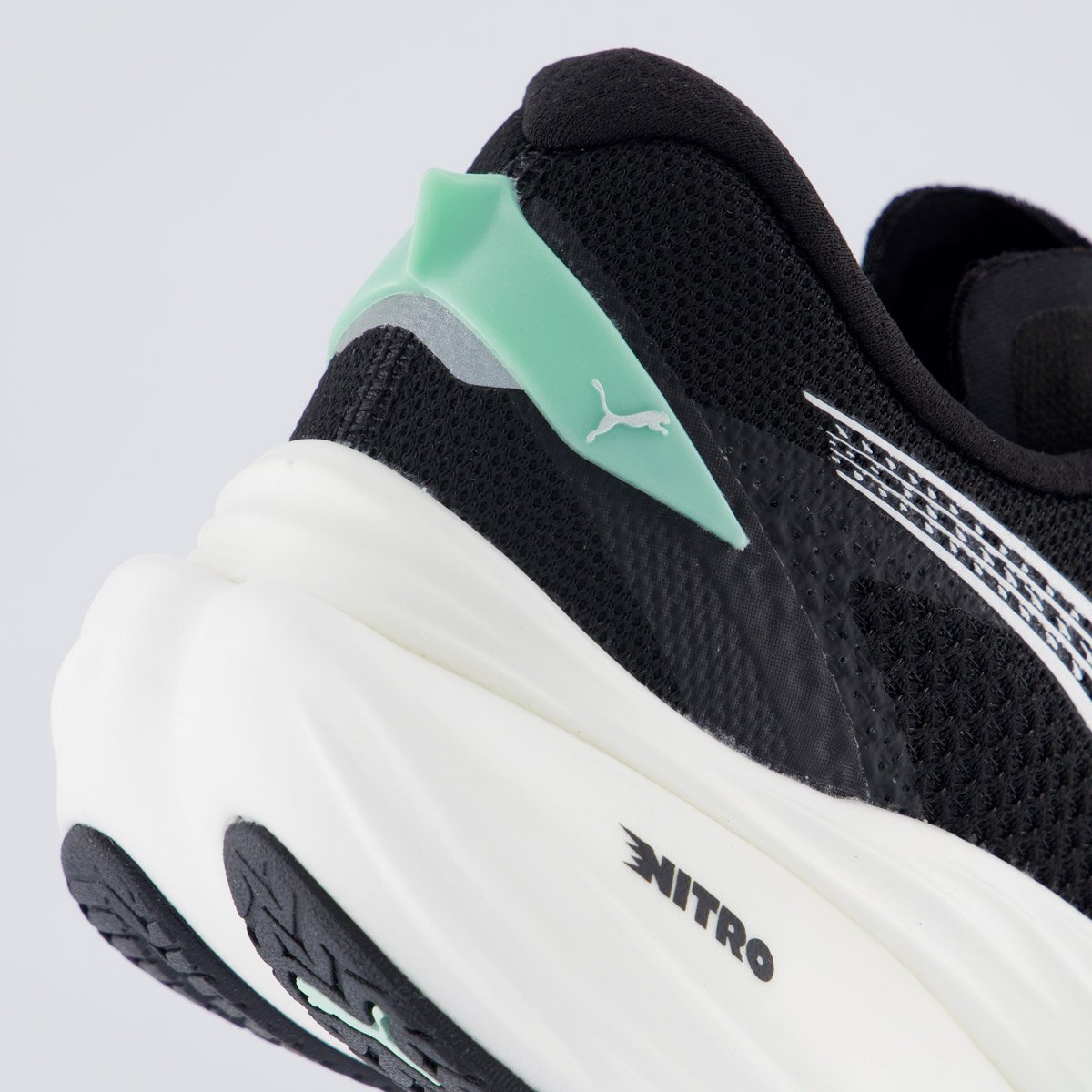 Tênis Puma Deviate Nitro 3 Wns Feminino Preto e Verde Preto 6