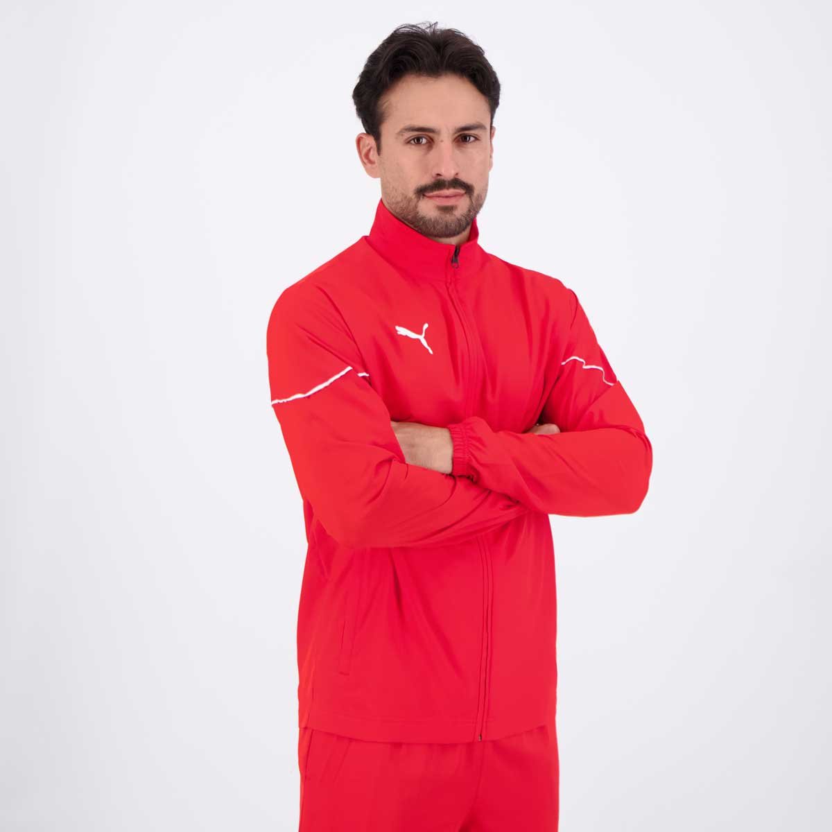 Jaqueta Puma Teamrise Sideline Vermelha Vermelho 2