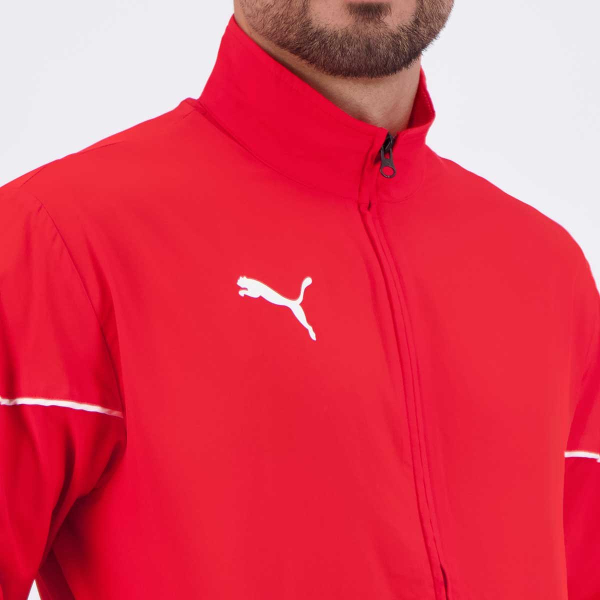 Jaqueta Puma Teamrise Sideline Vermelha Vermelho 5