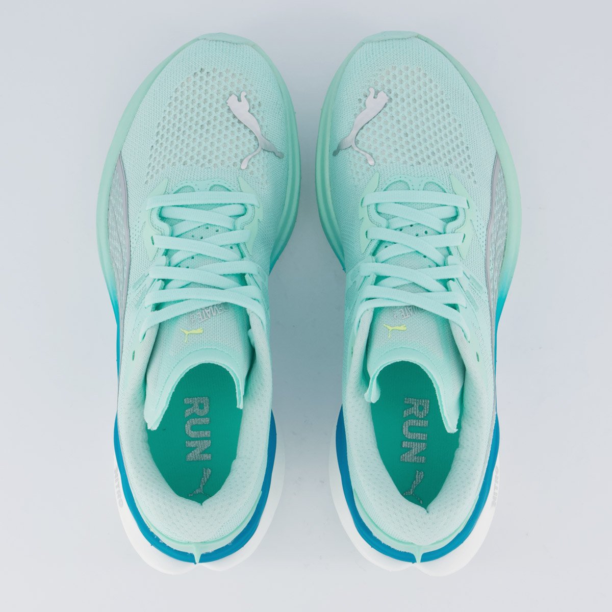 Tênis Puma Deviate Nitro 3 Wns Feminino Verde e Branco Verde 4