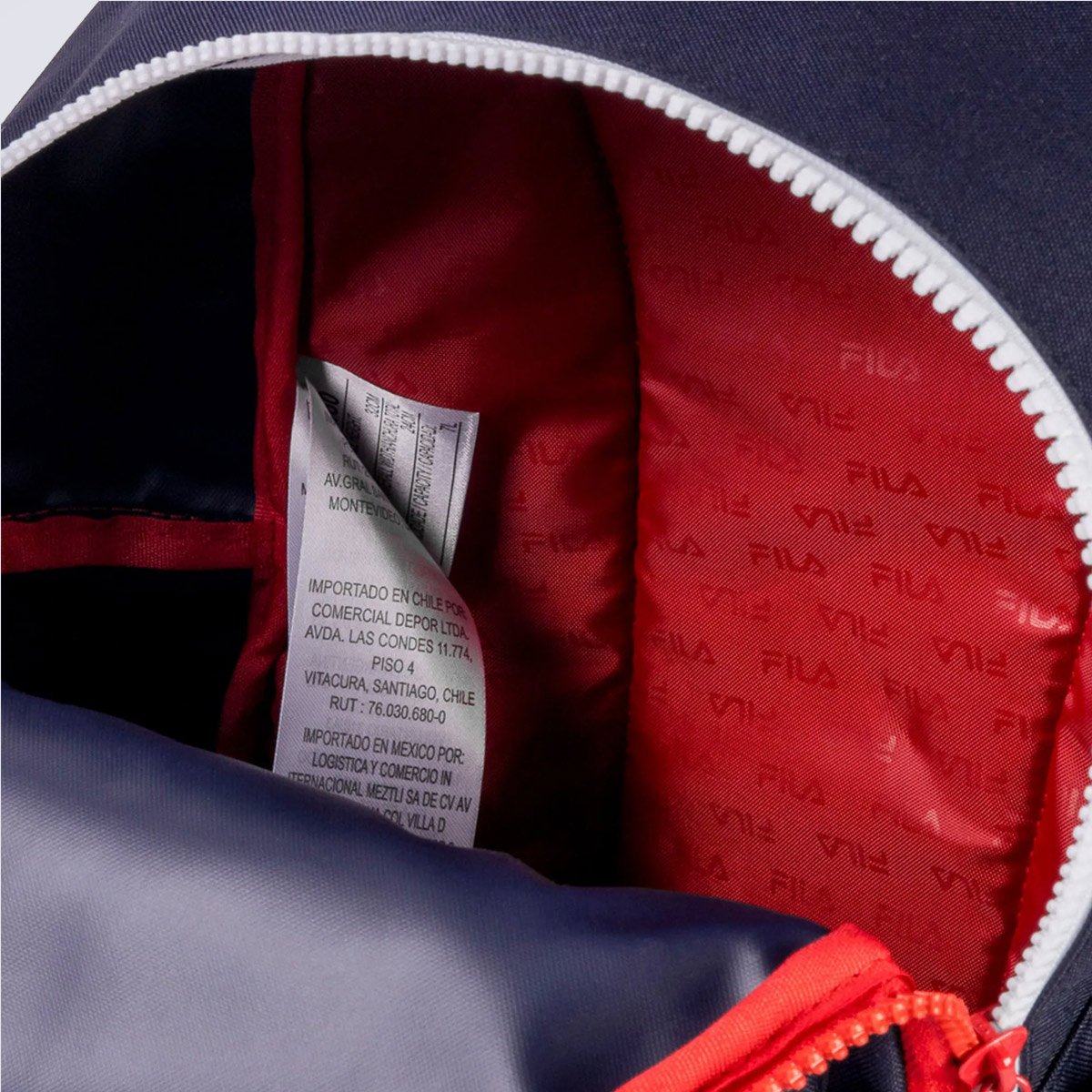 Mochila Fila Mini Colors Letter Marinho e Vermelho Azul Marinho 4