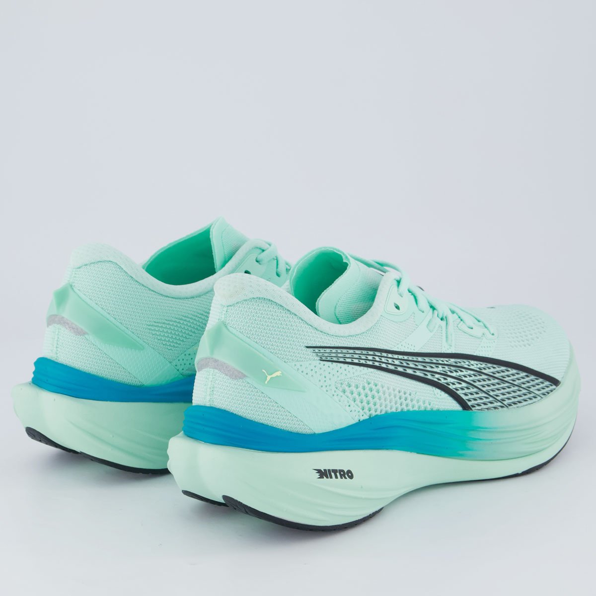 Tênis Puma Deviate Nitro 3 Verde e Azul Verde 3