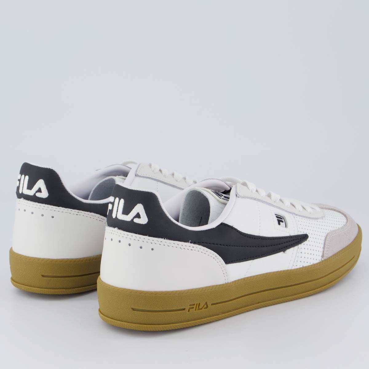 Tênis Fila FX Court 70 Vintage Branco e Preto Branco 3