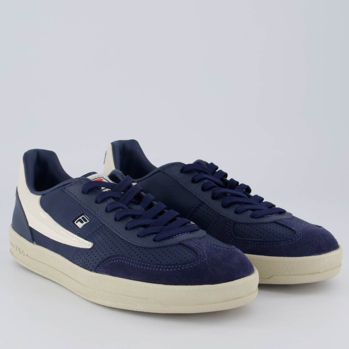 Tênis Fila FX Court 70 Vintage Marinho e Bege Azul Marinho 2