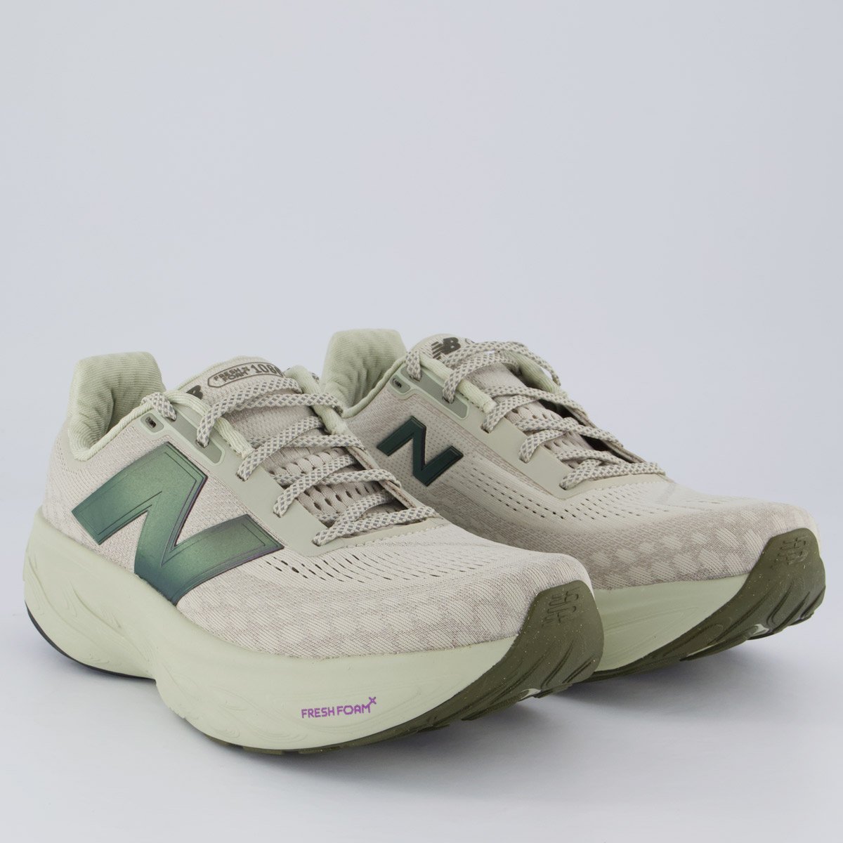 Tênis New Balance Fresh Foam X 1080 V14 Feminino Bege Bege 2