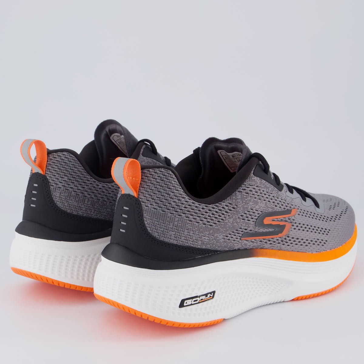 Tênis Skechers Fluid Motion Cinza e Laranja Cinza 3