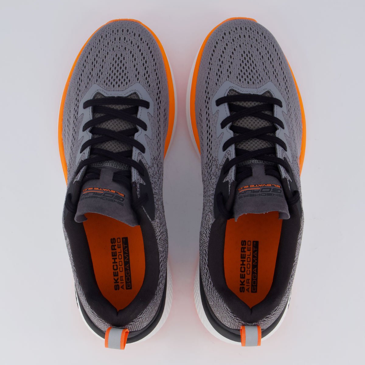 Tênis Skechers Fluid Motion Cinza e Laranja Cinza 4