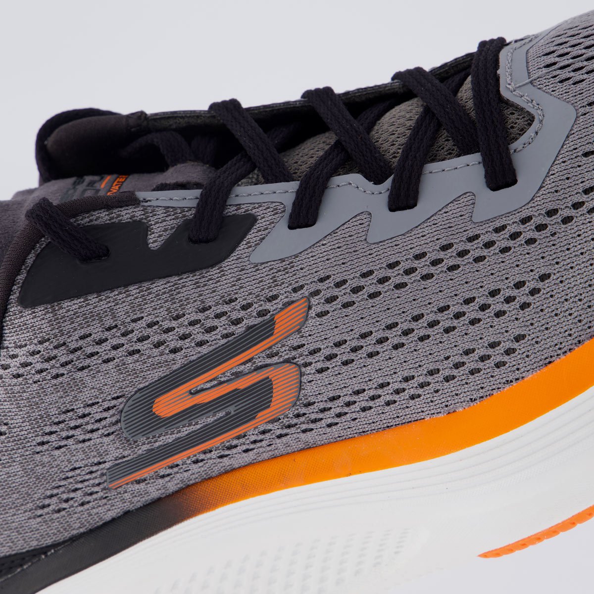 Tênis Skechers Fluid Motion Cinza e Laranja Cinza 7