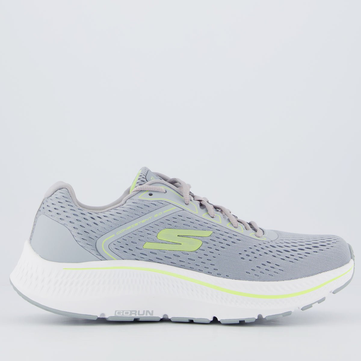 Tênis Skechers Go Run Consistent 2.0 Cinza e Verde