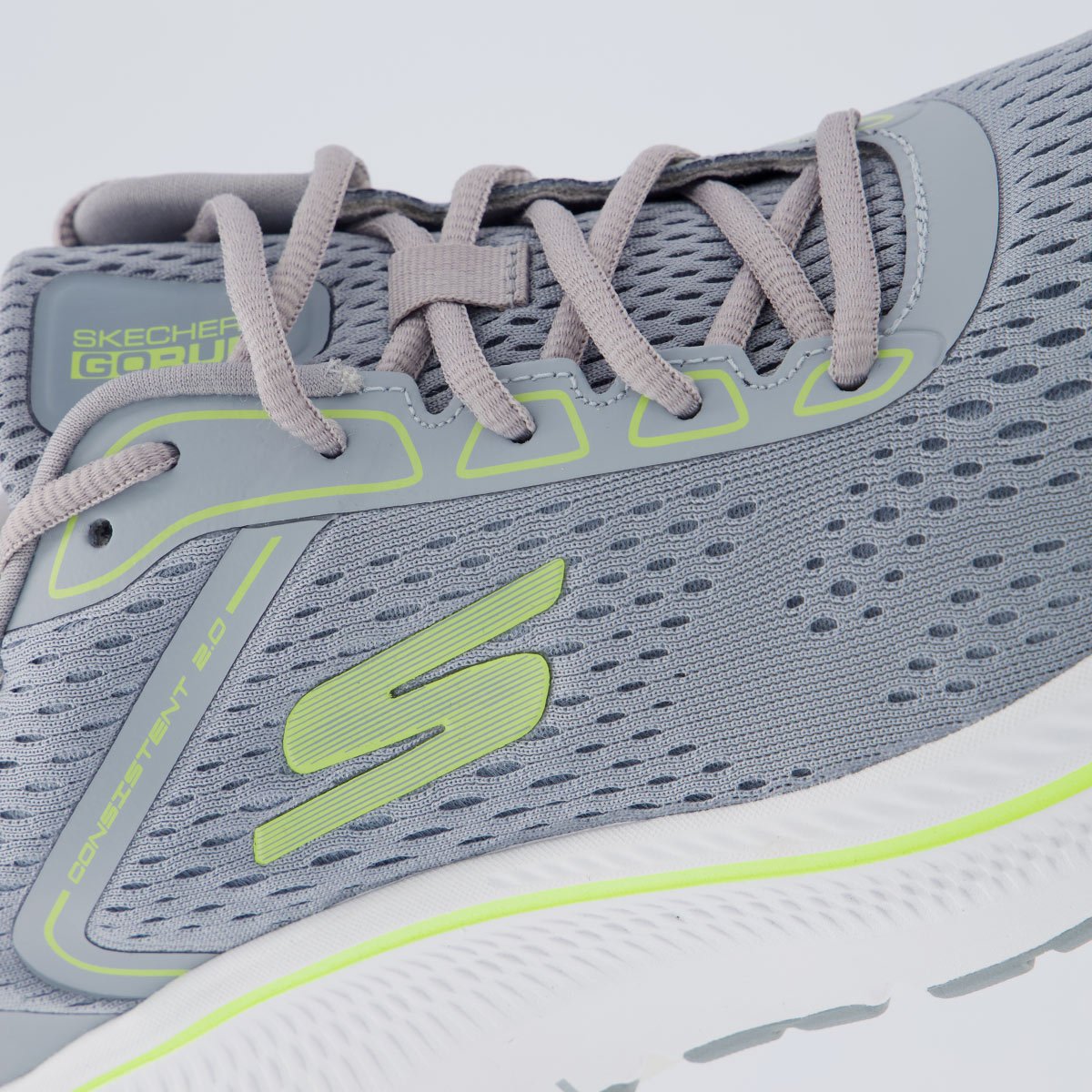 Tênis Skechers Go Run Consistent 2.0 Cinza e Verde Cinza 7