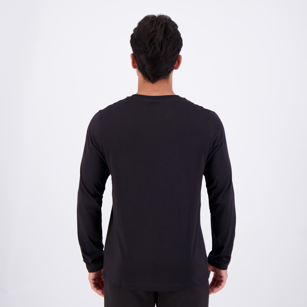 Camiseta Puma ESS No. 1 Manga Longa Preta Preto 4