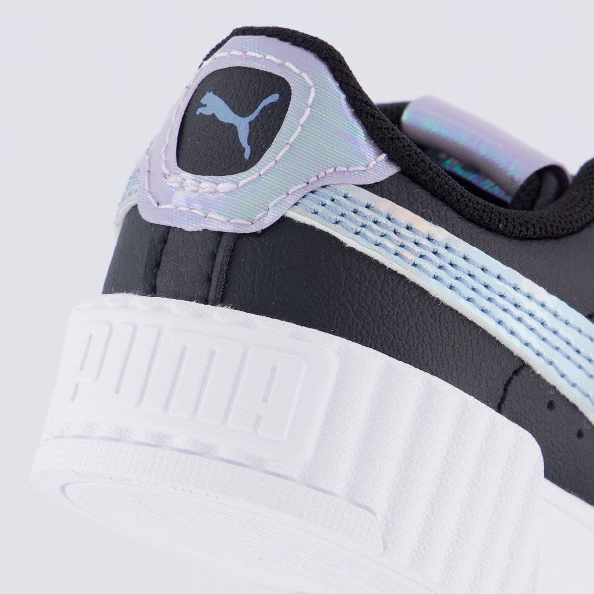 Tênis Puma Carina 3.0 Space Infantil Preto e Azul Preto 6