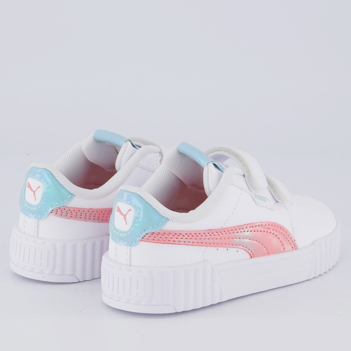 Tênis Puma Carina 3.0 Space Infantil Branco e Rosa Branco 3