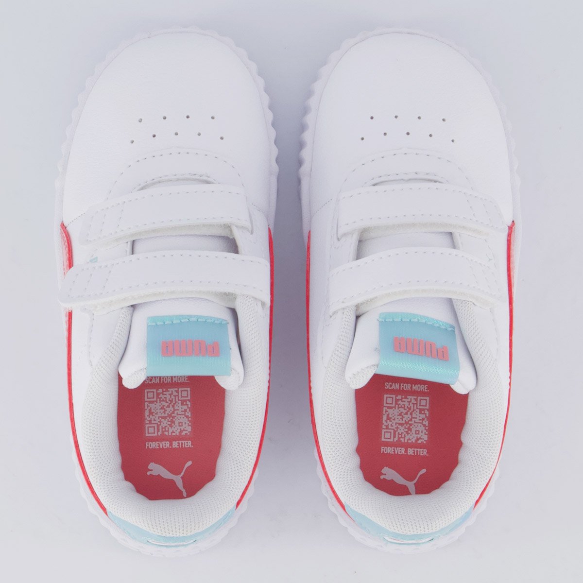 Tênis Puma Carina 3.0 Space Infantil Branco e Rosa Branco 4