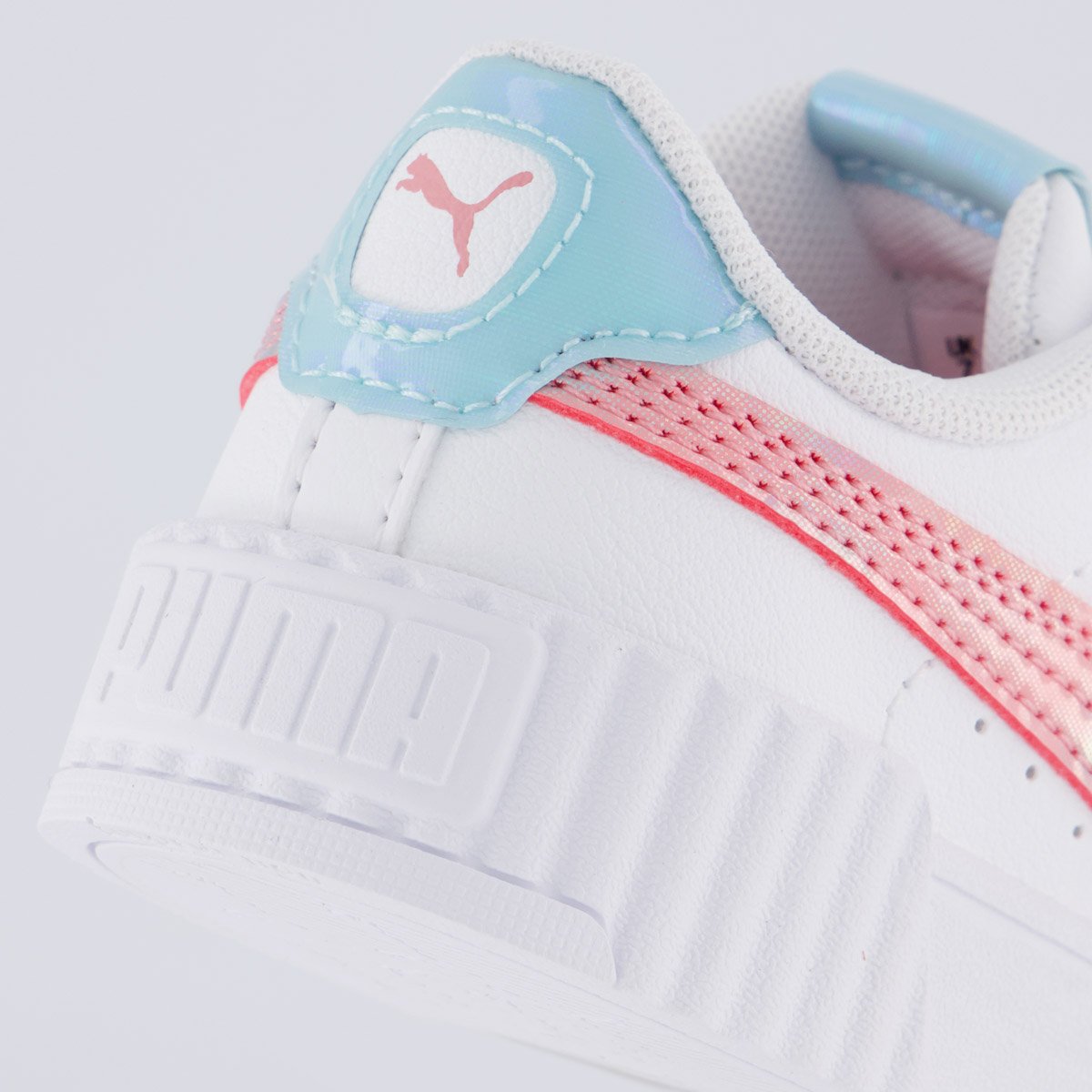 Tênis Puma Carina 3.0 Space Infantil Branco e Rosa Branco 6