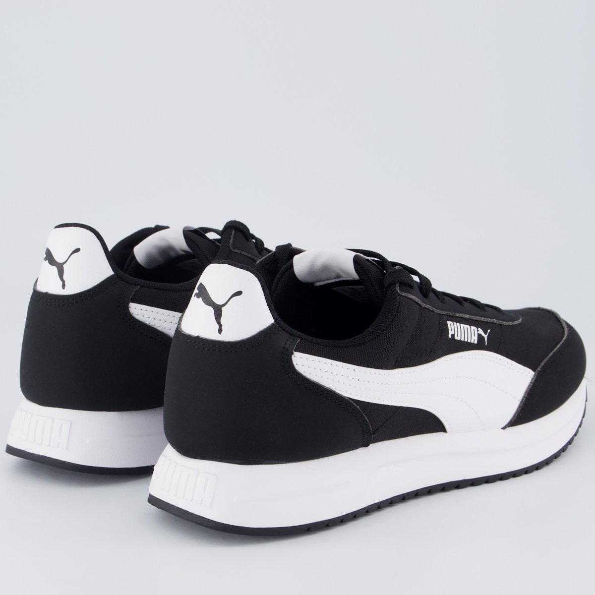 Tênis Puma R78 Lightwind Preto e Branco Preto 3