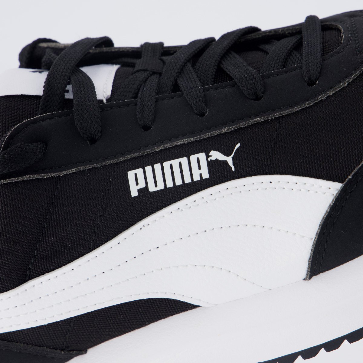 Tênis Puma R78 Lightwind Preto e Branco Preto 7