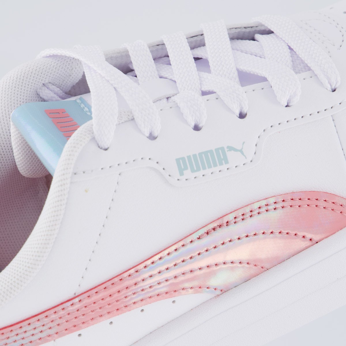 Tênis Puma Carina 3.0 Space Feminino Branco e Rosa Branco 7