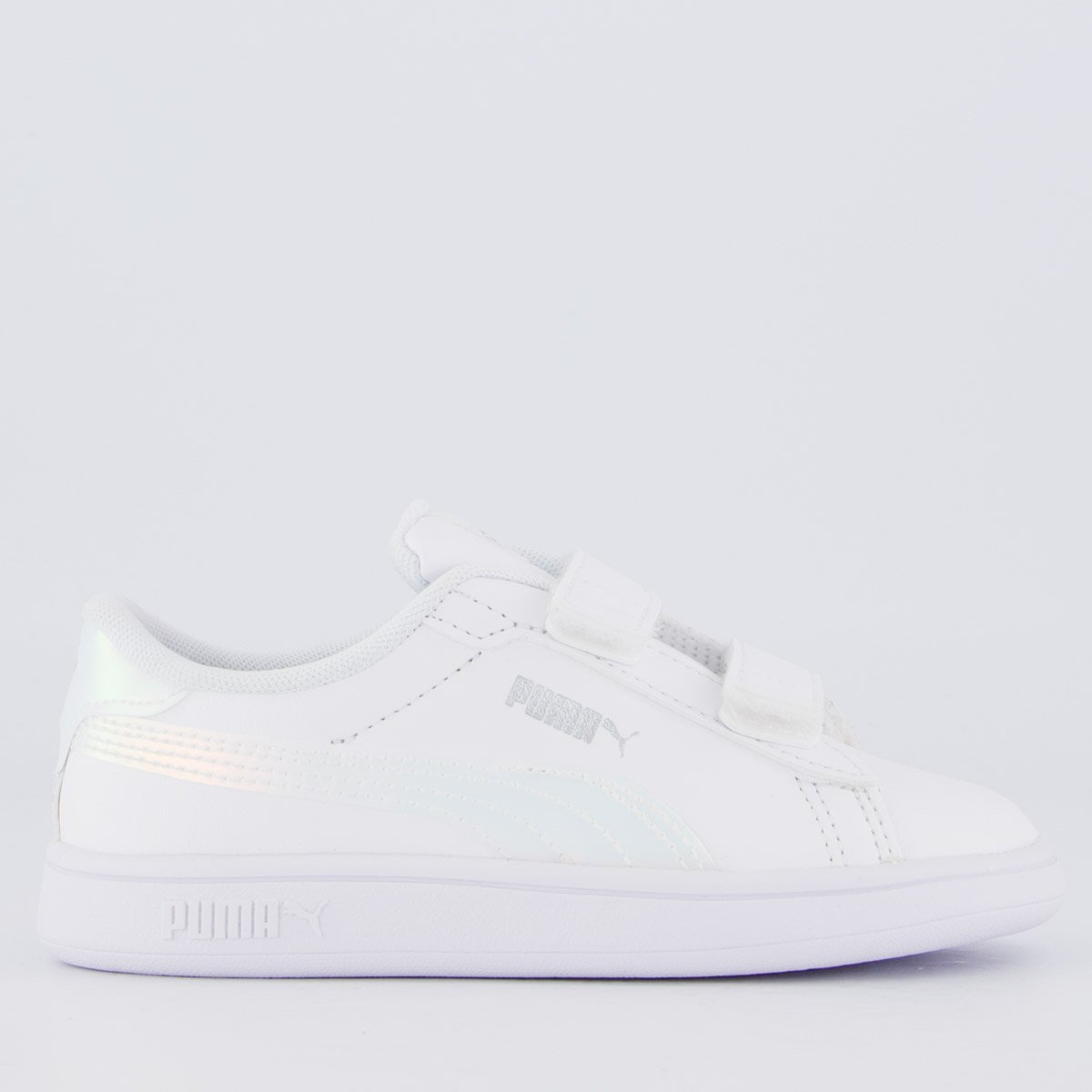 Tênis Puma Smash 3.0 Holo Infantil Branco