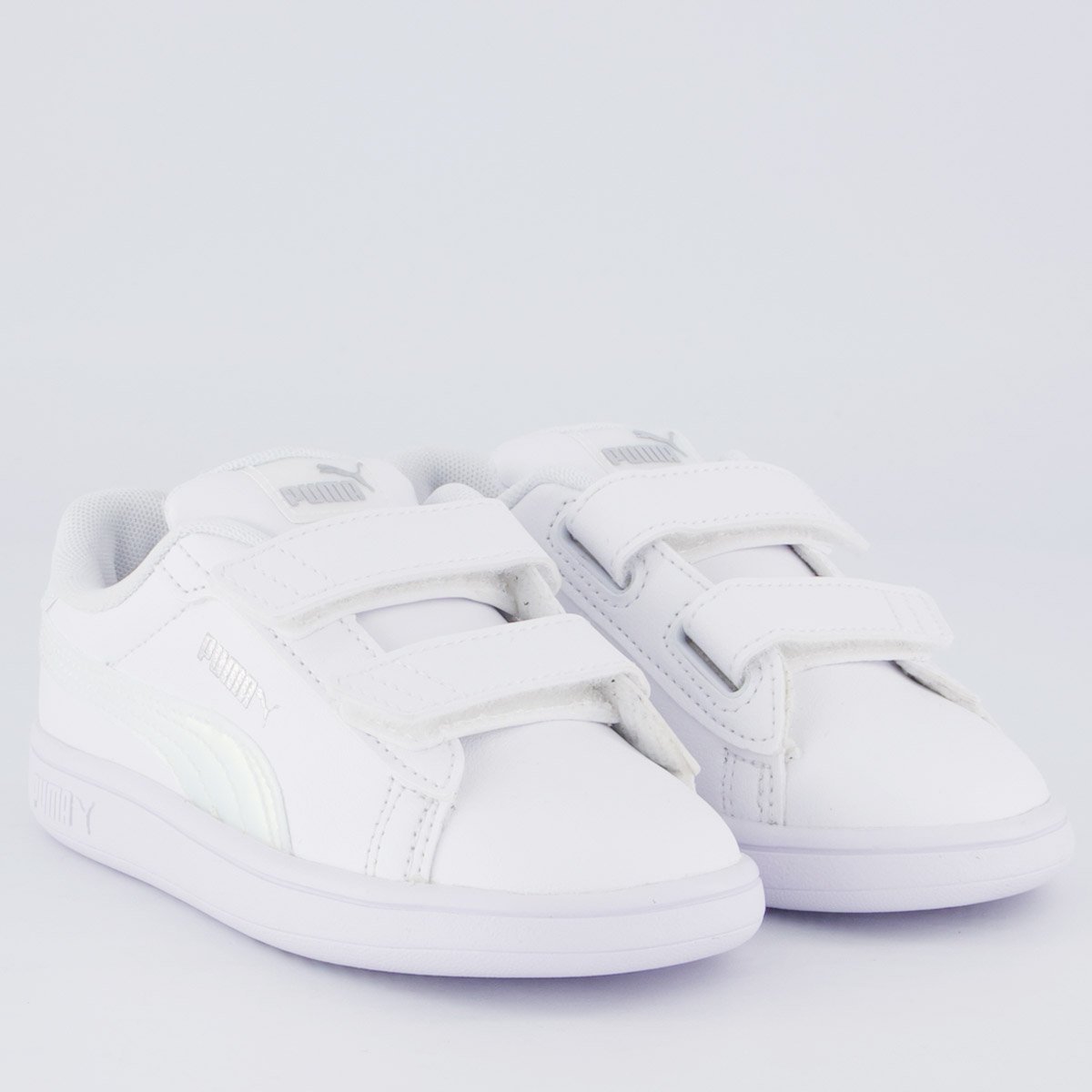 Tênis Puma Smash 3.0 Holo Infantil Branco Branco 2