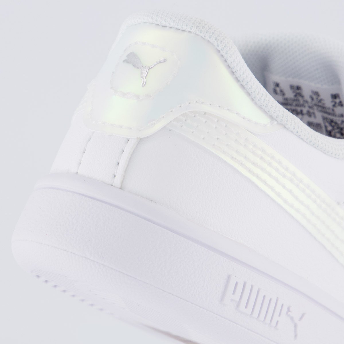 Tênis Puma Smash 3.0 Holo Infantil Branco Branco 6