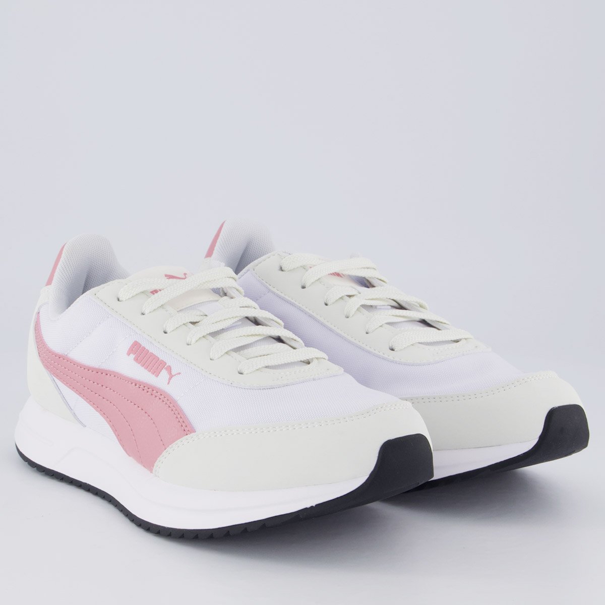Tênis Puma R78 Lightwind Feminino Branco e Rosa Branco 2