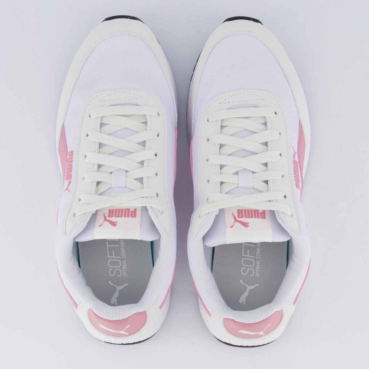 Tênis Puma R78 Lightwind Feminino Branco e Rosa Branco 4