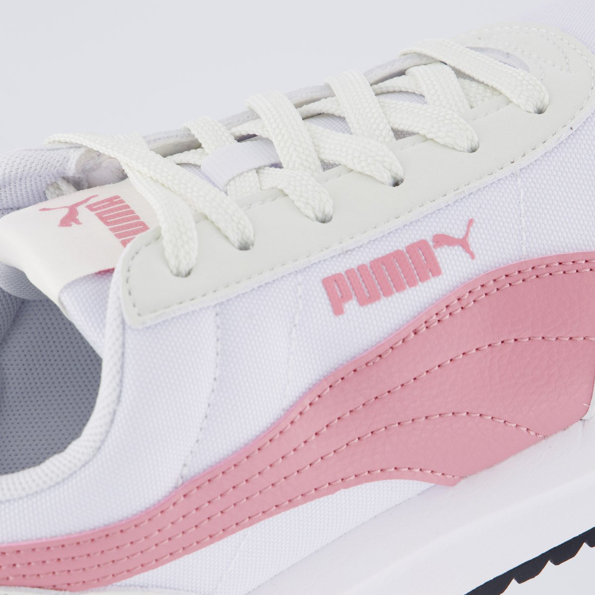 Tênis Puma R78 Lightwind Feminino Branco e Rosa Branco 7