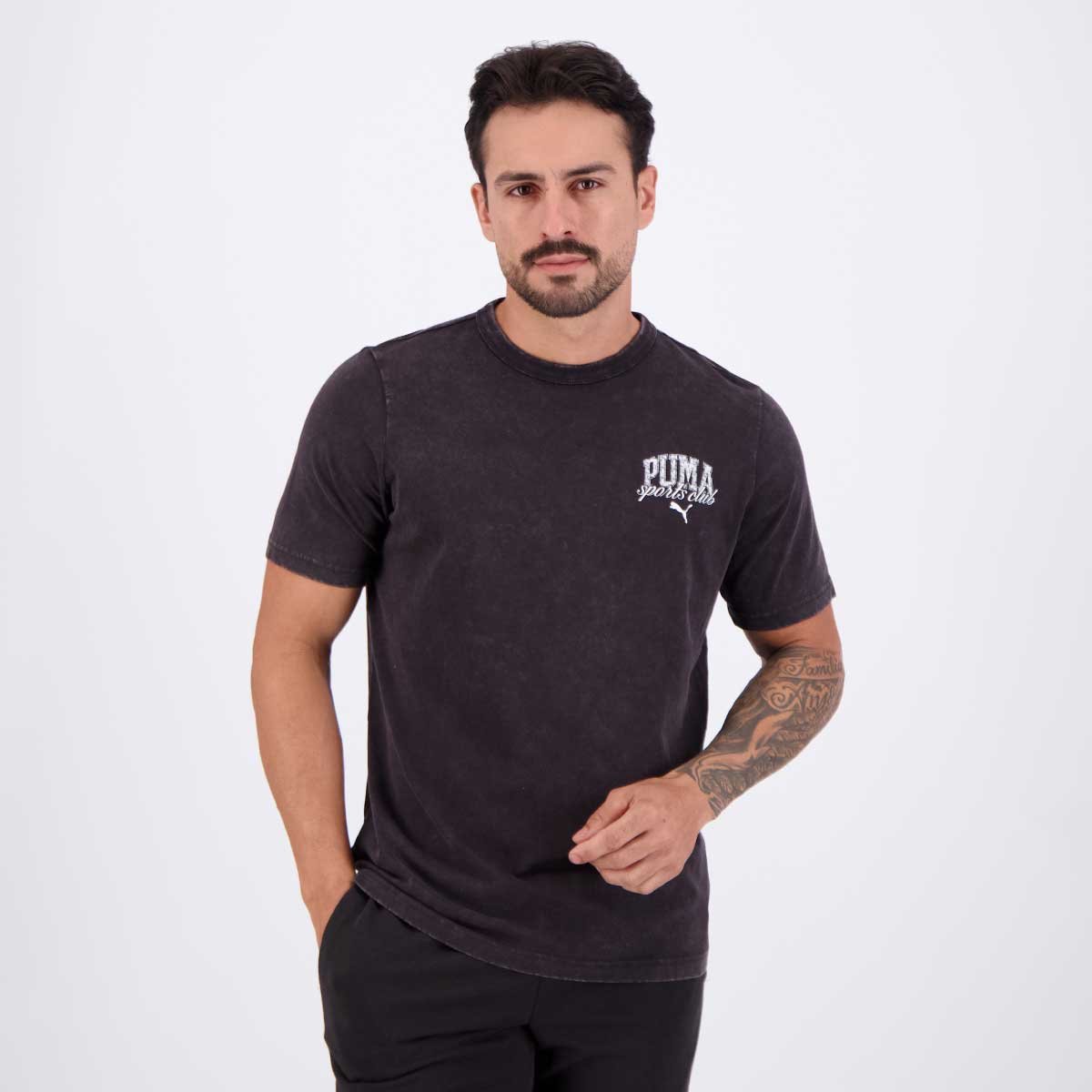 Camiseta Puma Class Washed Tee Preta