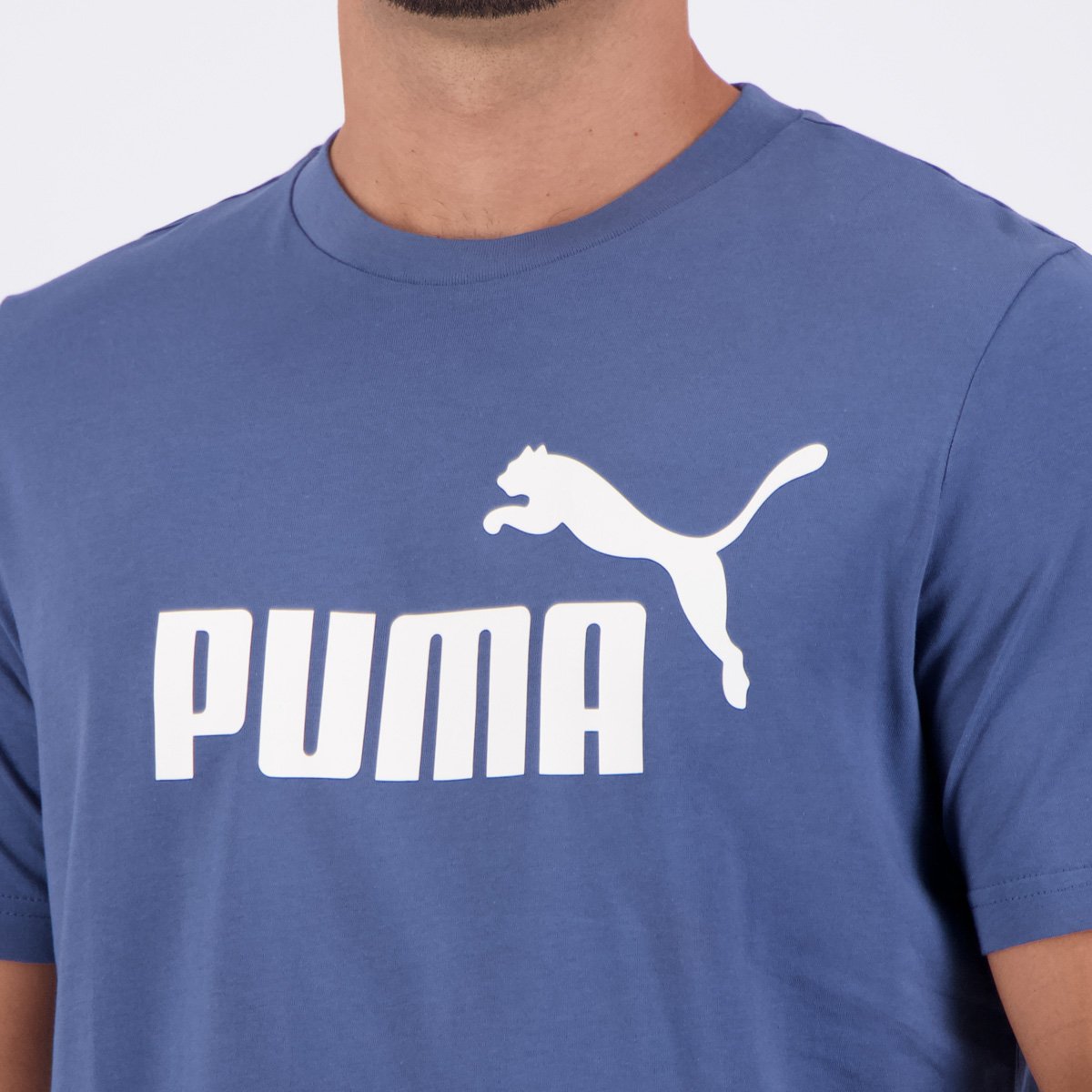 Camiseta Puma ESS No. 1 Logo Azul Marinho Azul 5