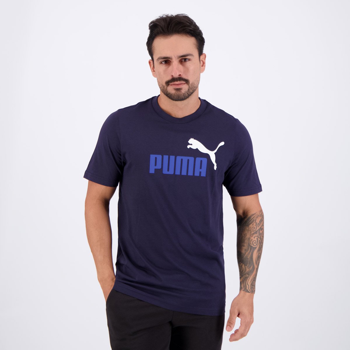 Camiseta Puma ESS 2 Color NO 1 Marinho