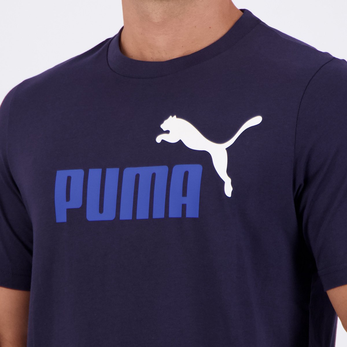 Camiseta Puma ESS 2 Color NO 1 Marinho Azul Marinho 5