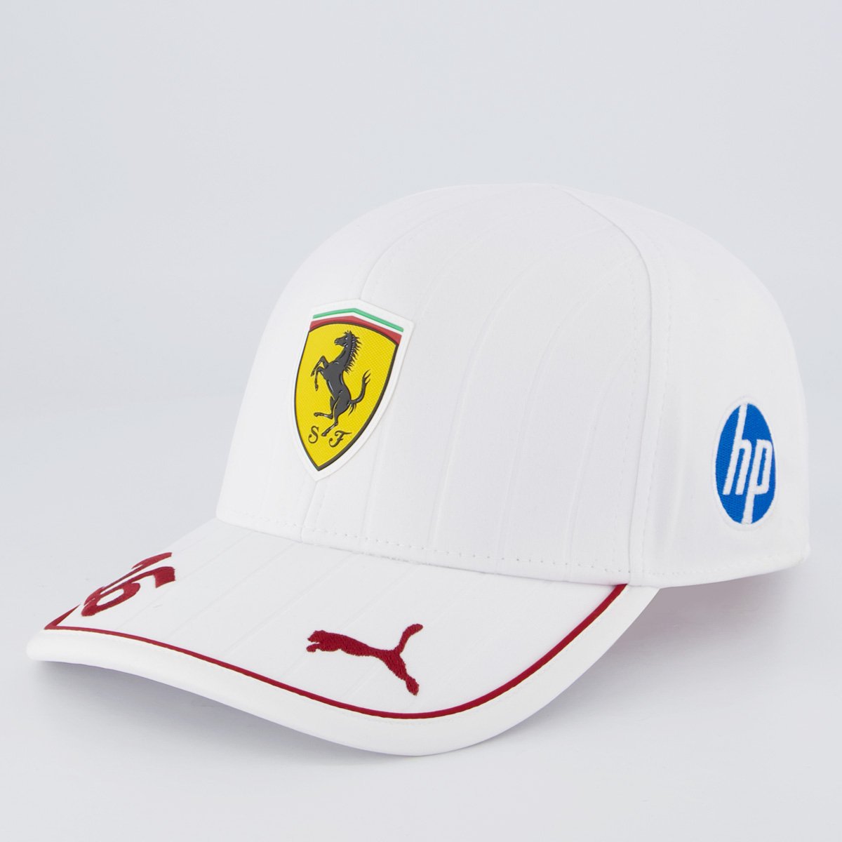 Boné Puma Ferrari Leclerc LC Branco