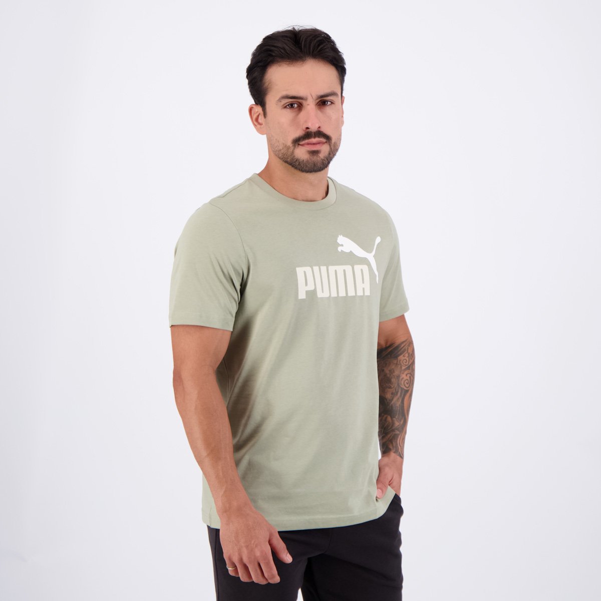 Camiseta Puma ESS 2 Color NO. 1 Verde Claro Verde 2