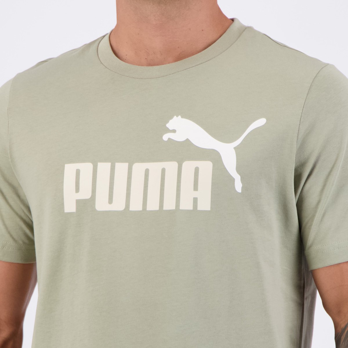 Camiseta Puma ESS 2 Color NO. 1 Verde Claro Verde 5